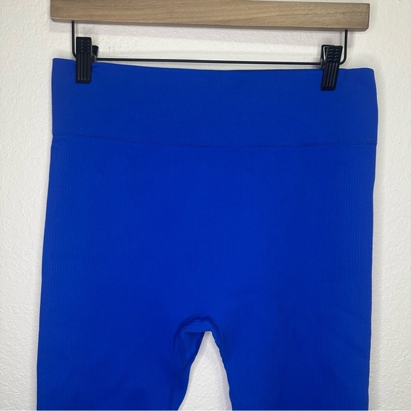 Women’s Cobalt Blue Ribbed Leggings XL (No Brand) - Picture 2 of 4